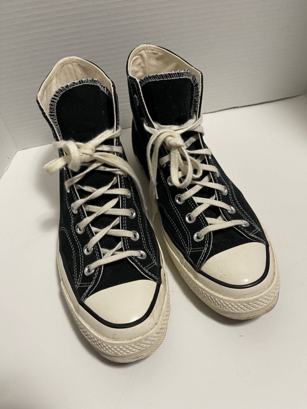 Converse High Top Sneakers in Black and White